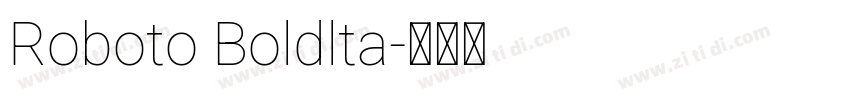 Roboto Boldlta字体转换